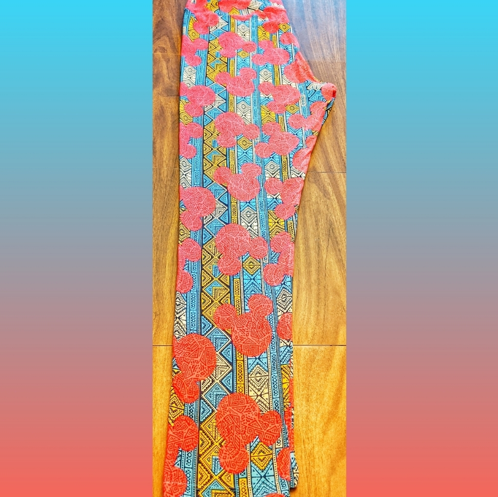 LuLaRoe Disney Southwestern/Boho Mickey Leggings